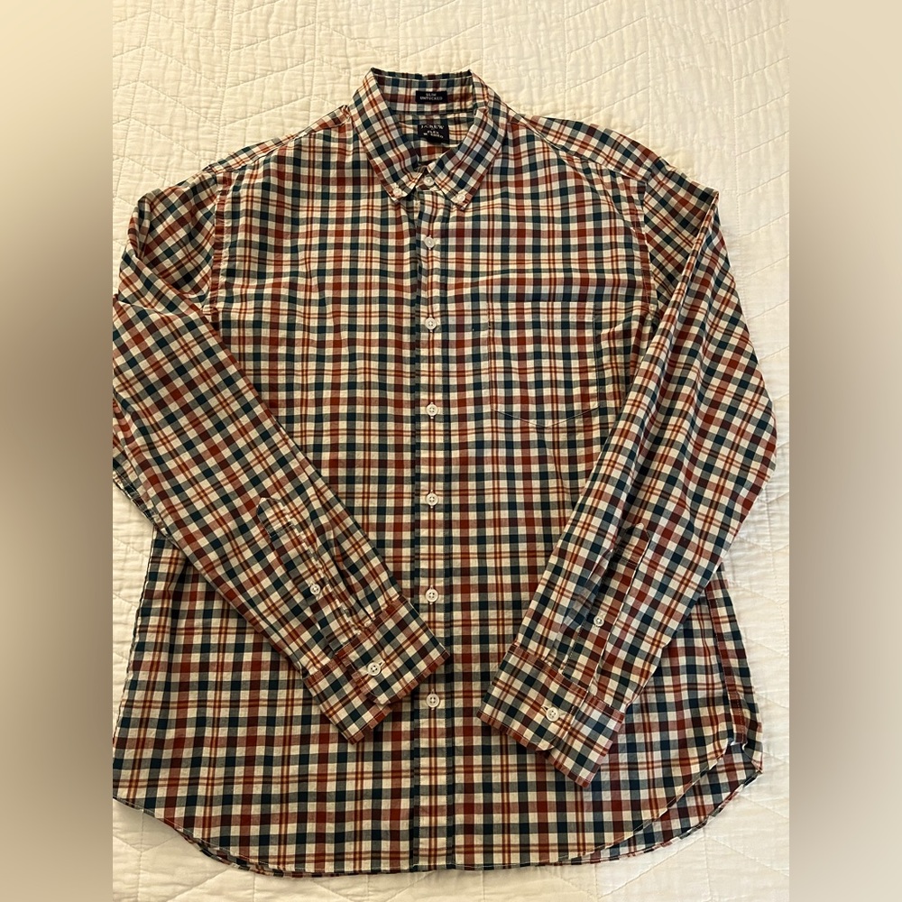 J. Crew Slim Untucked plaid shirt